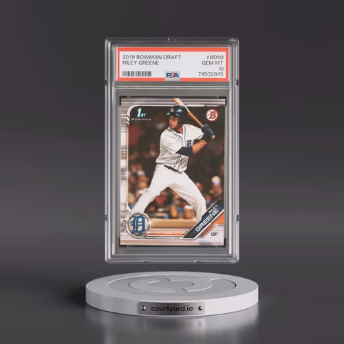 2019 Bowman Draft #BD50 Riley Greene (PSA 10 GEM MINT)