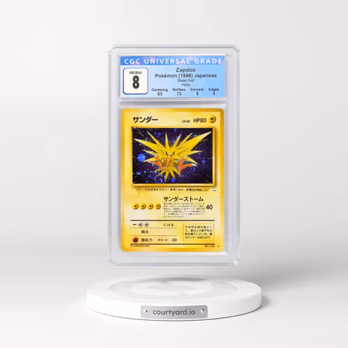 1996 Base Set Zapdos - Holo (CGC 8 NM-MT)