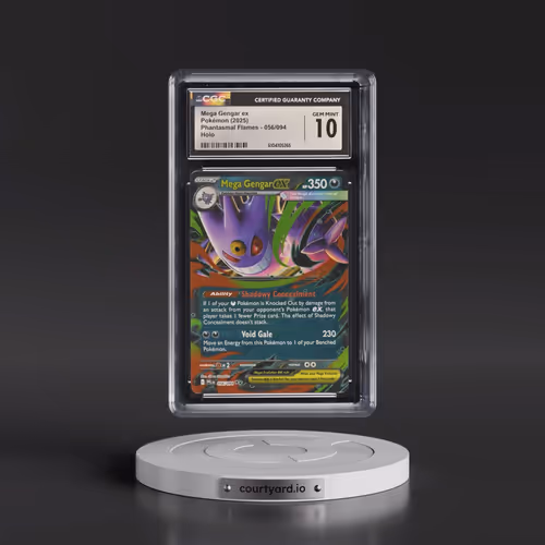 2025 Pokémon Pfl EN-Phantasmal Flames #056 Mega Gengar EX - Holo (CGC 10 GEM MINT)