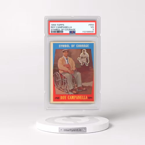 1959 Topps #550 Roy Campanella - Symbol of Courage (PSA 3 VG)
