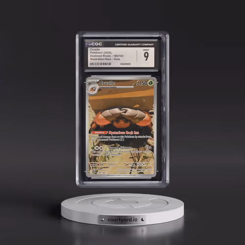 2025 Pokémon Dri EN-Destined Rivals #186 Crustle - Illustration Rare (CGC 9 MINT)