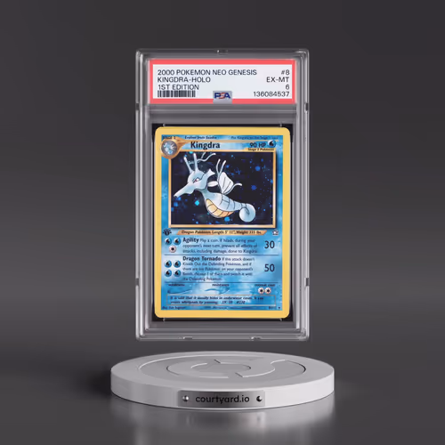 2000 Pokémon Neo Genesis #8 Kingdra - 1st Edition Holo (PSA 6 EX-MT)