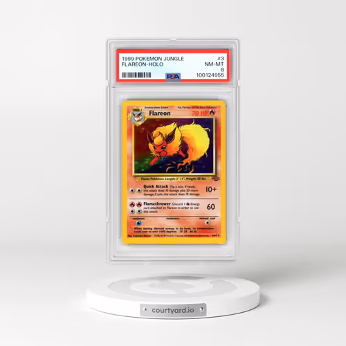 1999 Pokémon Jungle #3 Flareon - Holo (PSA 8 NM-MT)