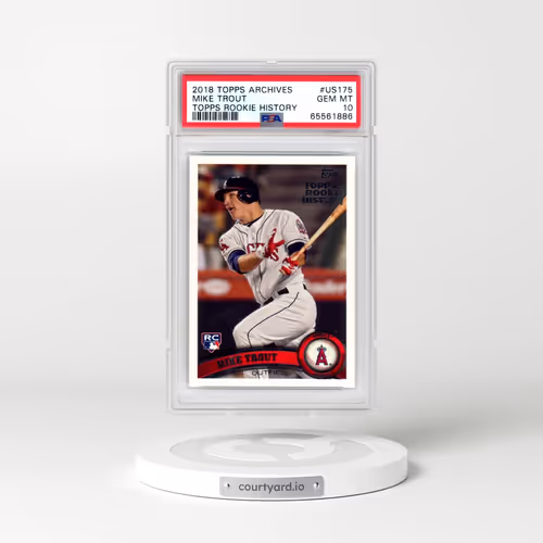 2018 Topps Archives Topps Rookie History #US175 Mike Trout (PSA 10 GEM MINT)