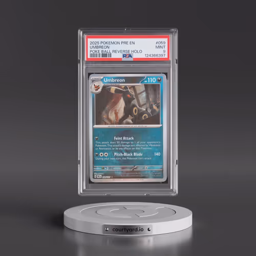 2025 Pokémon Pre EN-Prismatic Evolutions #059 Umbreon - Reverse Holo Poke Ball (PSA 9 MINT)