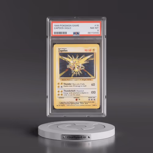 1999 Pokémon Game #16 Zapdos - Holo (PSA 8 NM-MT)