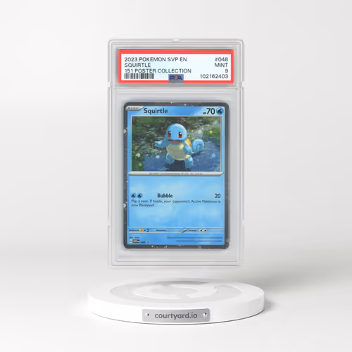 2023 Pokémon Svp EN-SV Black Star Promo #048 Squirtle - 151 Poster Collection (PSA 9 MINT)