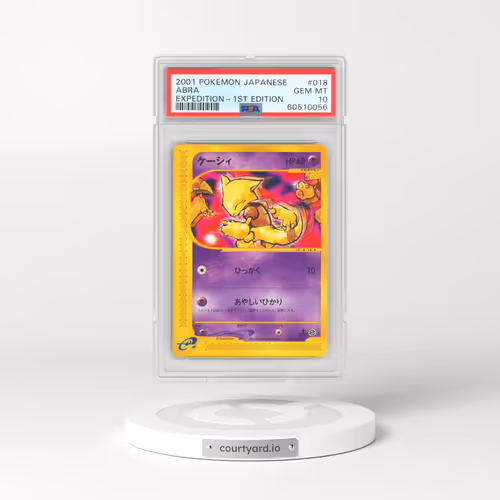 2001 Pokémon Expedition #018 Abra - 1st Edition (PSA 10 GEM MINT)