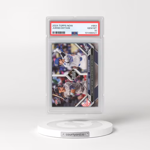 2024 Topps Now #863 Aaron Judge/Shohei Ohtani (PSA 10 GEM MINT)