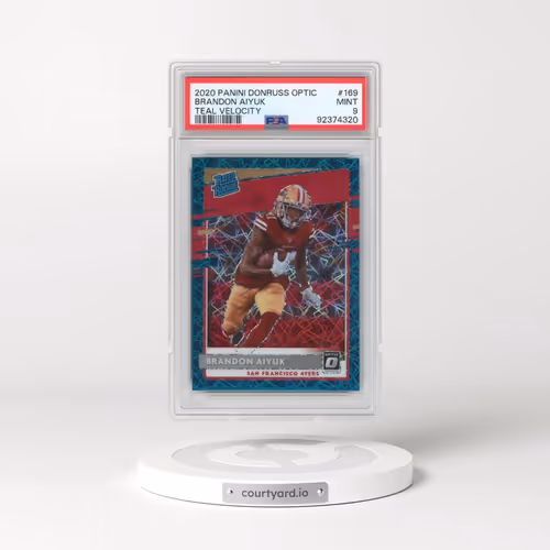 2020 Panini Donruss Optic #169 Brandon Aiyuk - Teal Velocity (PSA 9 MINT)