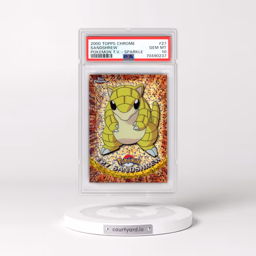 2000 Topps Chrome Pokémon T.V. #27 Sandshrew - Sparkle (PSA 10 GEM MINT)