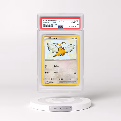 2019 Pokémon Sun & Moon Hidden Fates #SV42 Swablu - Holo (PSA 10 GEM MINT)