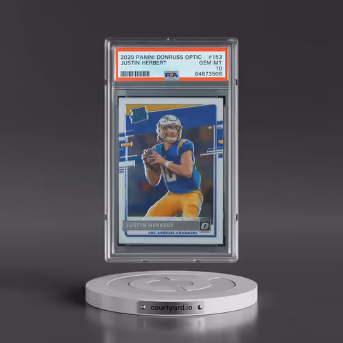 2020 Panini Donruss Optic #153 Justin Herbert (PSA 10 GEM MINT)