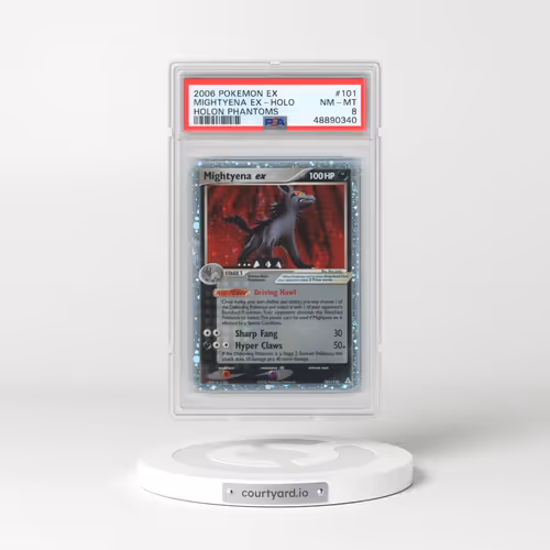 2006 Pokémon EX Holon Phantoms #101 Mightyena EX - Holo Holo (PSA 8 NM-MT)