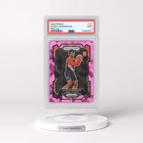 2023 Panini Prizm #141 Scoot Henderson - Pink Ice (PSA 9 MINT)