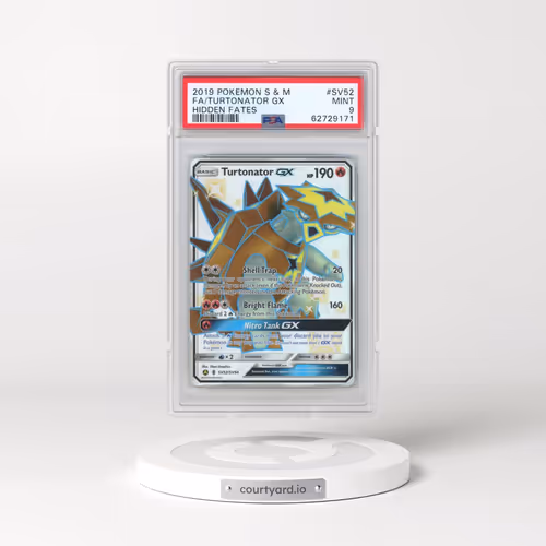2019 Pokémon Sun & Moon Hidden Fates #SV52 Turtonator GX - Holo Full Art (PSA 9 MINT)