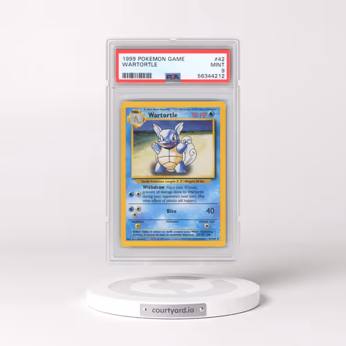 1999 Pokémon Game #42 Wartortle (PSA 9 MINT)