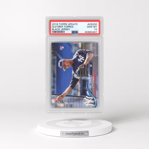 2018 Topps Update #US200 Gleyber Torres - Black Jersey (PSA 10 GEM MINT)