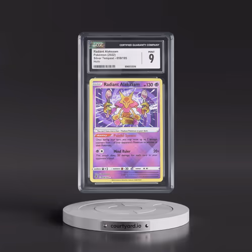 2022 Silver Tempest #059/195 Radiant Alakazam - Holo (CGC 9 MINT)