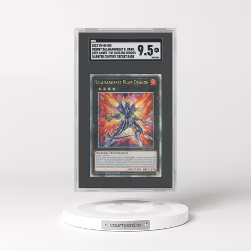 2023 Yu-Gi-Oh! 25th Anniversary Tin: Dueling Heroes #TN23-EN007 Salamangreat Blaze Dragon Quarter Century Secret Rare