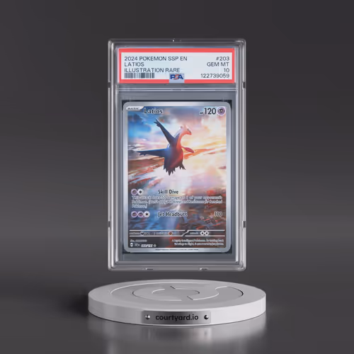2024 Pokémon Ssp EN-Surging Sparks #203 Latios - Illustration Rare (PSA 10 GEM MINT)