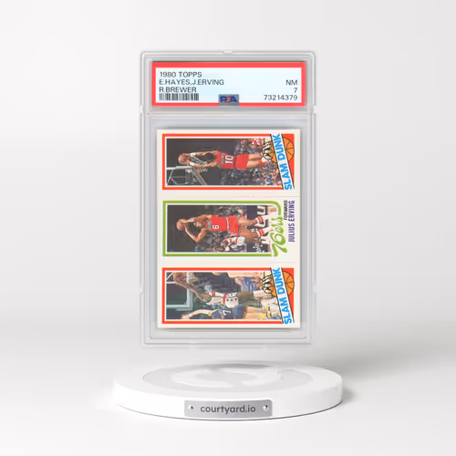 1980 Topps #176 Elvin Hayes/Julius Erving/Ron Brewer (PSA 7 NM)