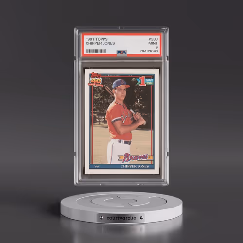1991 Topps #333 Chipper Jones (PSA 9 MINT)
