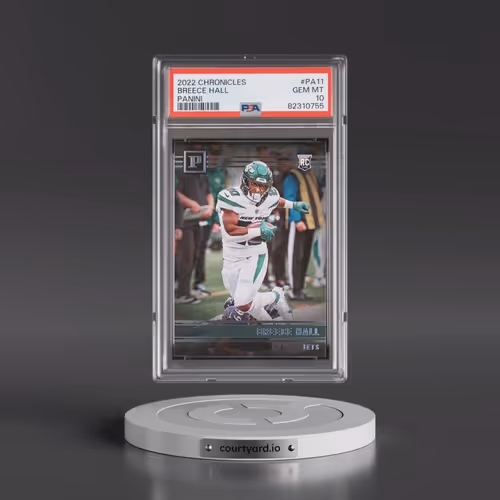 2022 Panini Chronicles Panini #PA11 Breece Hall (PSA 10 GEM MINT)