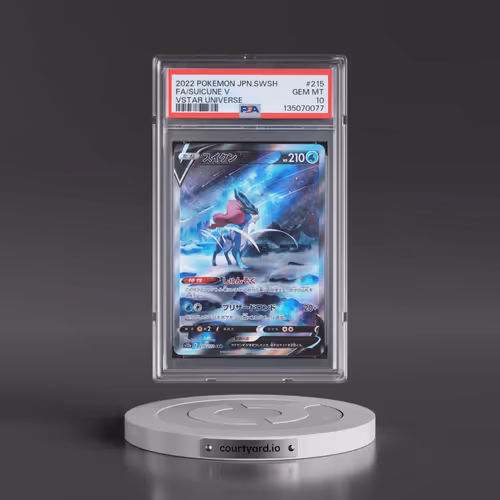 2022 Pokémon Sword & Shield Vstar Universe #215 Suicune V - Holo Full Art (PSA 10 GEM MINT)