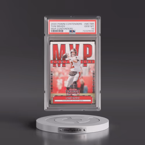2020 Panini Contenders MVP Contenders #MCTBR Tom Brady (PSA 10 GEM MINT)