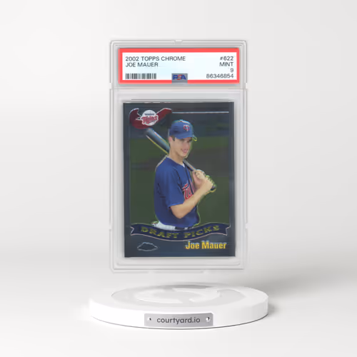 2002 Topps Chrome #622 Joe Mauer (PSA 9 MINT)