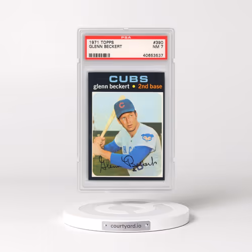 1971 Topps #390 Glenn Beckert (PSA 7 NM)