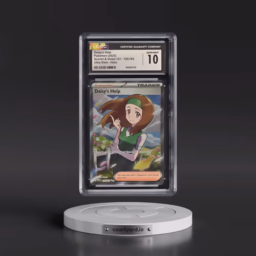 2023 Scarlet & Violet 151 - MEW EN #195/165 Daisy's Help - Ultra Rare Holo (CGC 10 GEM MINT)