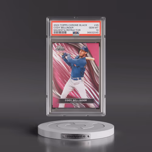 2024 Topps Chrome Black #45 Cody Bellinger - Magenta Refractor (PSA 10 GEM MINT)