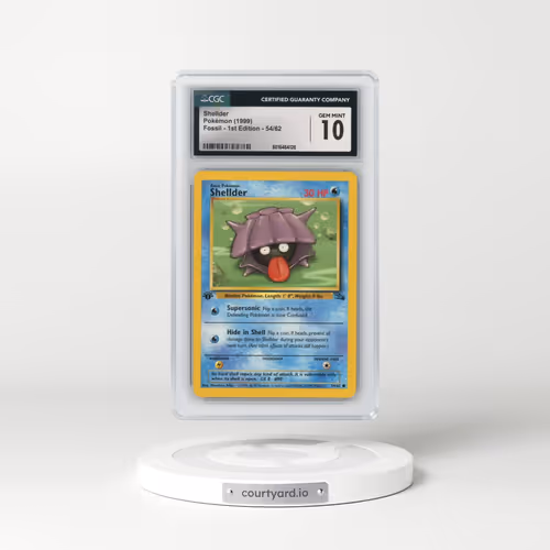 1999 Fossil #54/62 Shellder - 1st Edition 1st Edition (CGC 10 GEM MINT)