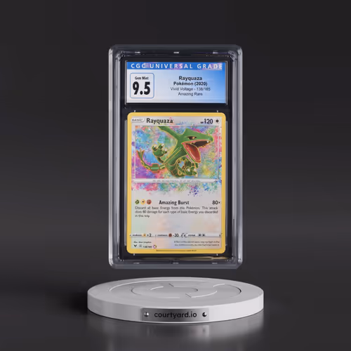 2020 Vivid Voltage #138/185 Rayquaza - Amazing Rare Holo (CGC 10 GEM MINT)
