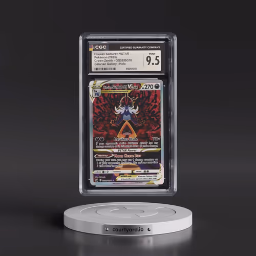 2023 Crown Zenith #GG52/GG70 Hisuian Samurott VSTAR - Galarian Gallery Holo (CGC 9.5 MINT+)