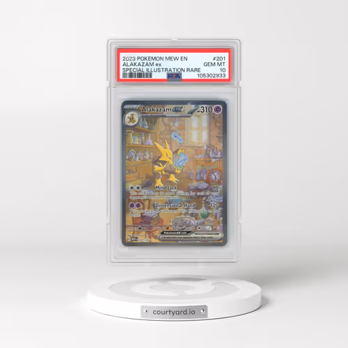 2023 Pokémon Mew EN-151 #201 Alakazam EX - Holo Special Illustration Rare (PSA 10 GEM MINT)