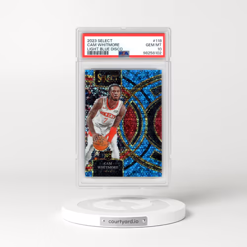 2023 Panini Select #118 Cam Whitmore - Light Blue Disco (PSA 10 GEM MINT)