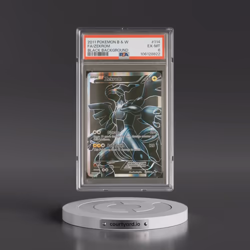 2011 Pokémon Black & White #114 Zekrom - Full Art Black Background (PSA 6 EX-MT)