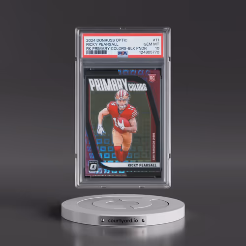 2024 Panini Donruss Optic Rookie Primary Colors #11 Ricky Pearsall - Black Pandora (PSA 10 GEM MINT)
