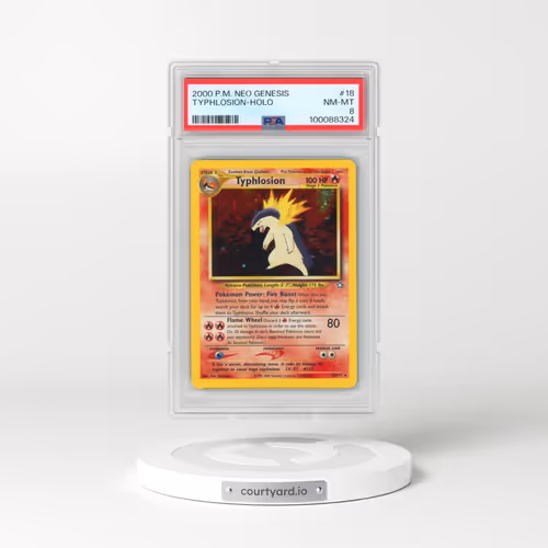 2000 Pokémon Neo Genesis #18 Typhlosion - Holo (PSA 8 NM-MT)