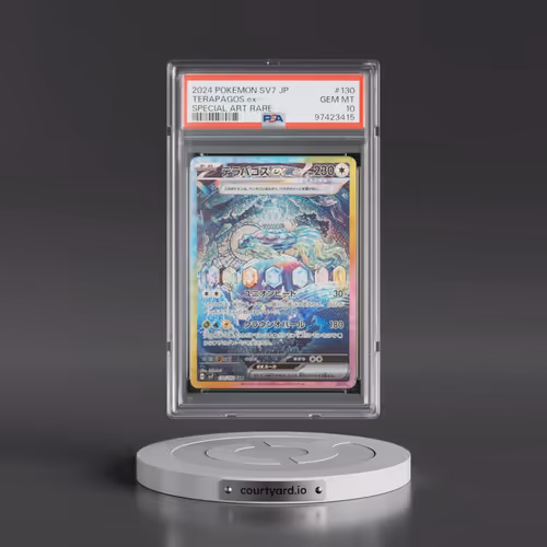 2024 Pokémon SV7-Stellar Miracle #130 Terapagos EX - Holo Special Art Rare (PSA 10 GEM MINT)