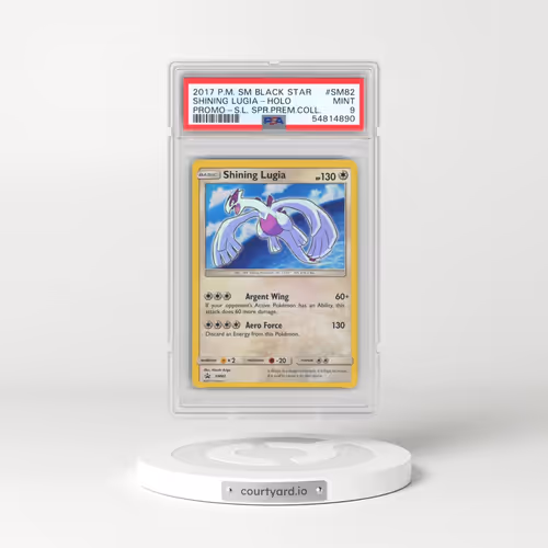 2017 Pokémon SM Black Star Promo #SM82 Shining Lugia - Holo Holo Shining Legends Super Premium Collection (PSA 9 MINT)