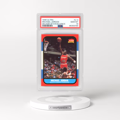 1996 Ultra Decade of Excellence #U-4 Michael Jordan (PSA 10 GEM MINT)