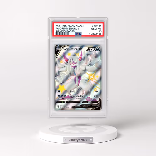 2021 Pokémon Sword & Shield Shining Fates #SV116 Grimmsnarl V - Holo Full Art (PSA 10 GEM MINT)