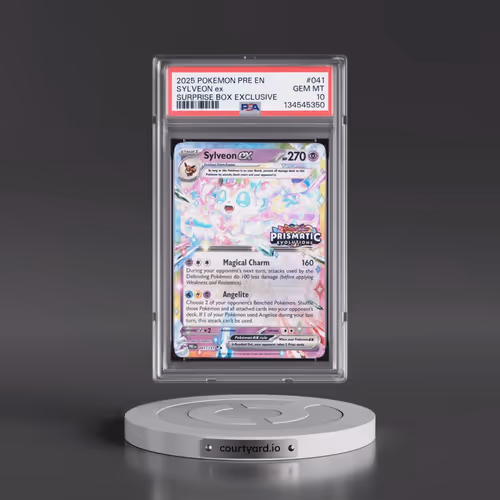 2025 Pokémon Pre EN-Prismatic Evolutions #041 Sylveon EX - Holo Surprise Box Exclusive (PSA 10 GEM M