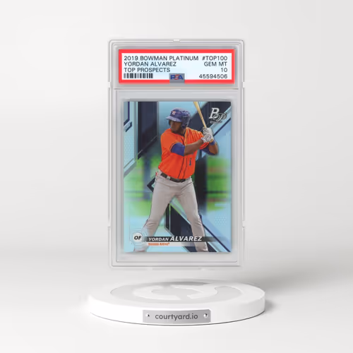 2019 Bowman Platinum Top Prospects #TOP100 Yordan Alvarez (PSA 10 GEM MINT)
