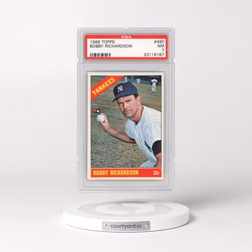 1966 Topps #490 Bobby Richardson (PSA 7 NM)
