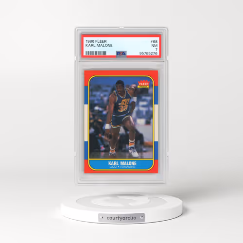 1986 Fleer #68 Karl Malone (PSA 7 NM)